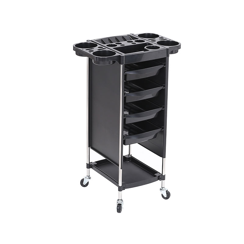 HZ2029Z ชั้นวางรถเข็นร้านทำผมแบบม้วนพร้อมท็อปครัว