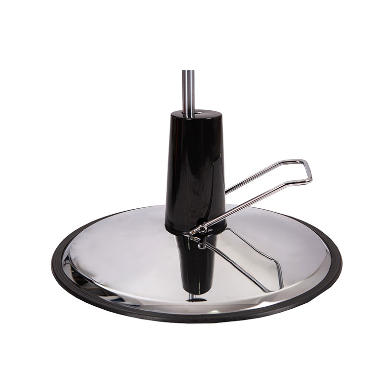 HZ02D เก้าอี้ตัดผม ปั้มไฮโดรลิค สีดำ มีฐาน