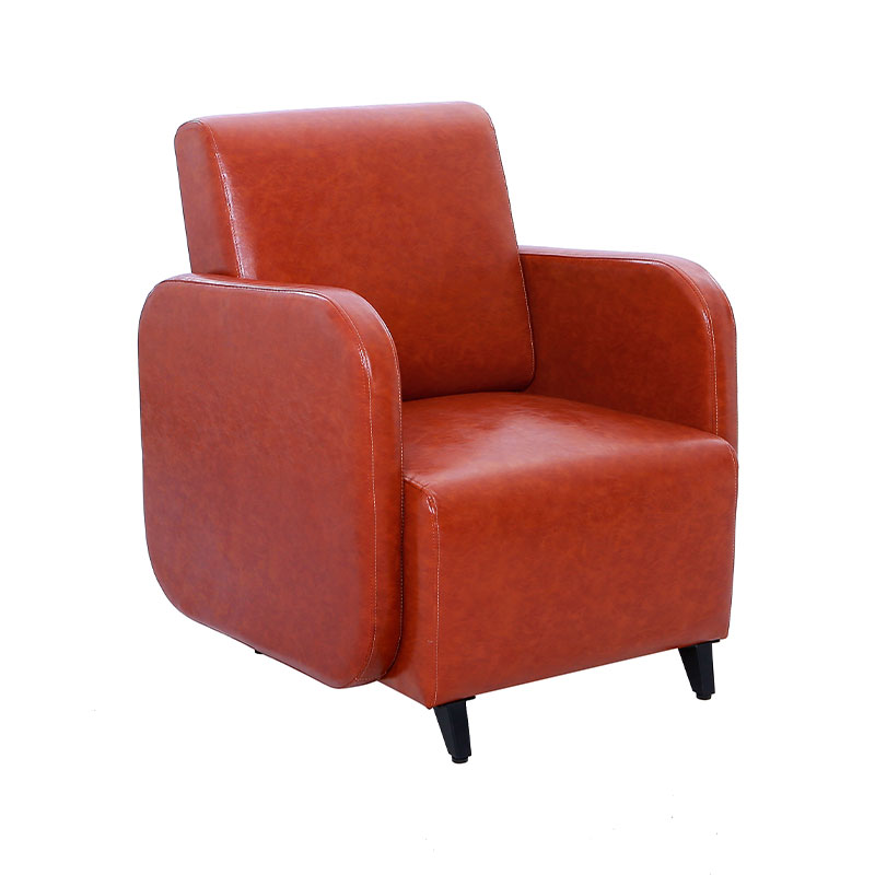 HZ7021 ม้านั่งห้องรับแขกสีน้ำตาลแดง sigle peison