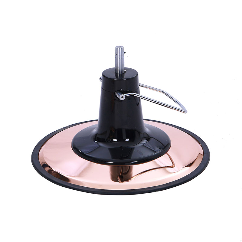 HZ22PB ปั๊มไฮดรอลิกเก้าอี้ตัดผมสไตล์วินเทจพร้อมฐานสีโรสโกลด์