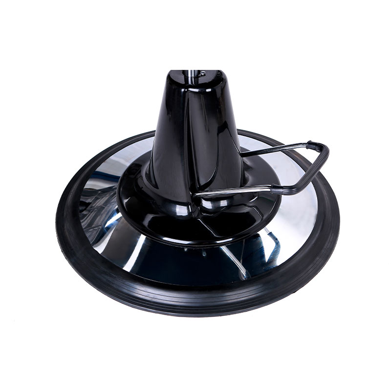 HZ22DY ปั๊มไฮดรอลิกเก้าอี้ตัดผมสไตล์วินเทจฐานสีเงิน