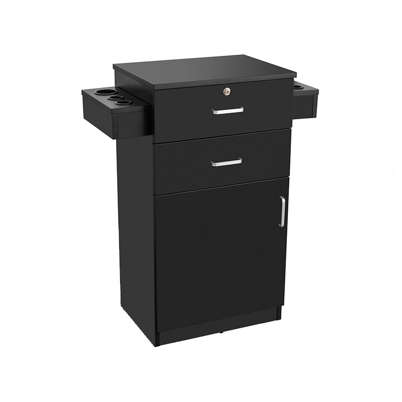 HZ2023 สถานีร้านเสริมสวยไม้พร้อมล็อคสำหรับช่างทำผมช่างทำผม