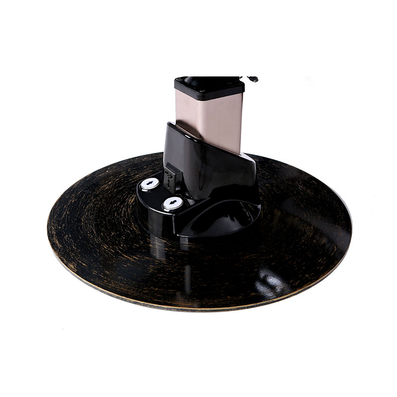 HZ23 ปั๊มไฮโดรลิคเก้าอี้ร้านเสริมสวยพร้อมฐานสีดำ