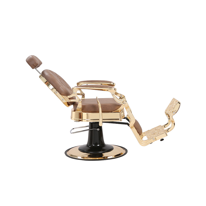 HZ8799B-K / HZ8799B-R / HZ8799G-R / HZ8799H-Z เก้าอี้ตัดผมสีดำโครงทอง