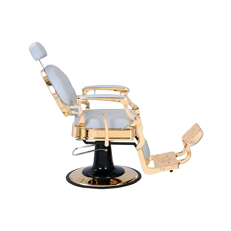 HZ8799B-K / HZ8799B-R / HZ8799G-R / HZ8799H-Z เก้าอี้ตัดผมสีดำโครงทอง