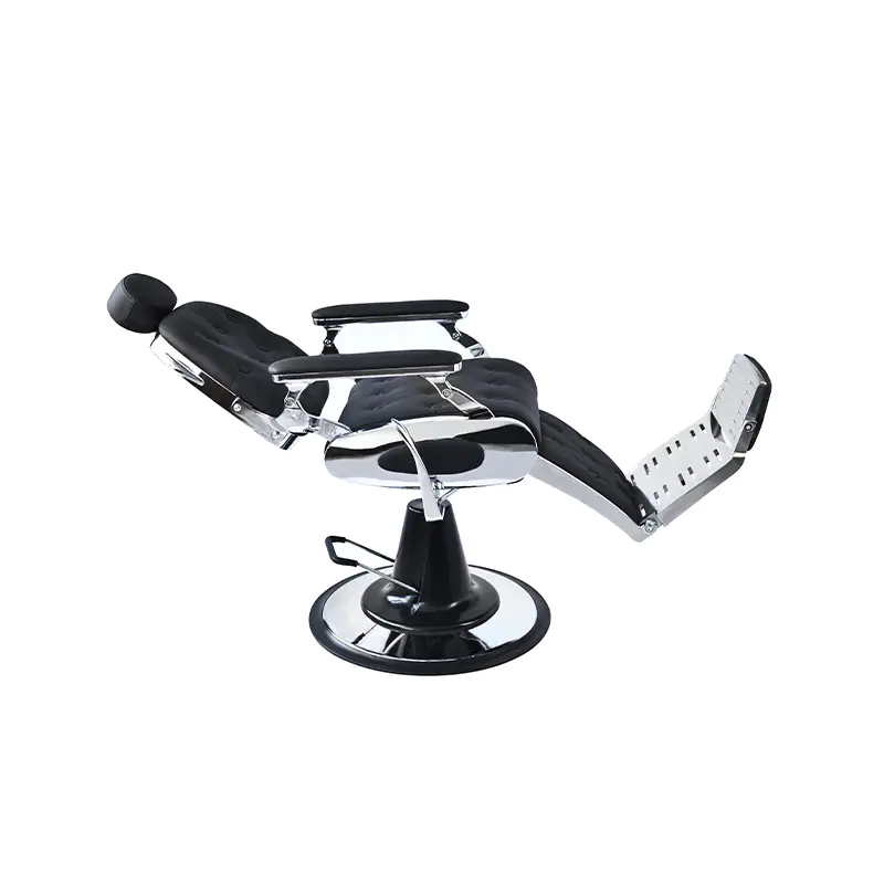 HZ8796BR / HZ8796BK / HZ8796Z Vintage หัวเข็มขัดสีแดงพนักพิงร้านตัดผมเก้าอี้ตัดผม