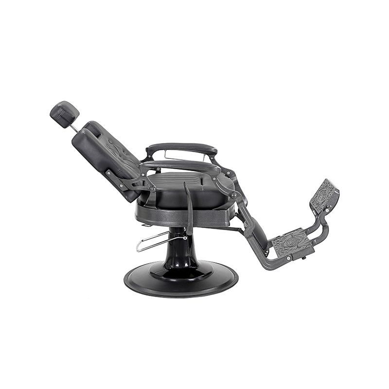 HZ8799FB เก้าอี้เสริมสวยไฮดรอลิกสีดำเงา