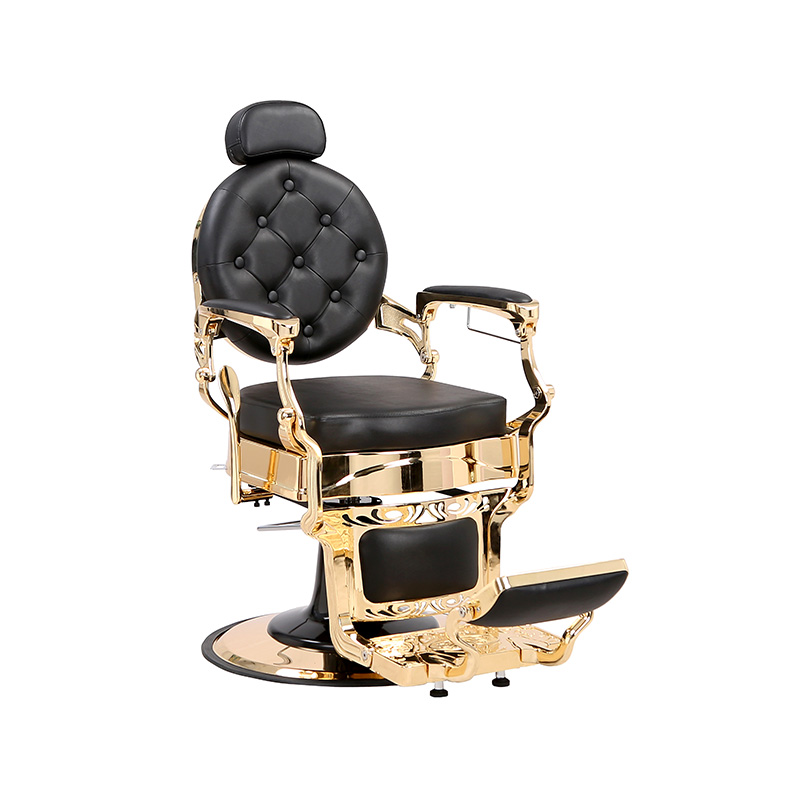 HZ8799B-K / HZ8799B-R / HZ8799G-R / HZ8799H-Z เก้าอี้ตัดผมสีดำโครงทอง