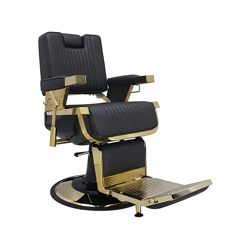 HZ8740GD / HZ8740DZ / HZ8740DB เก้าอี้ตัดผมสไตล์ลินคอล์นย้อนยุคคลาสสิกสีดำ