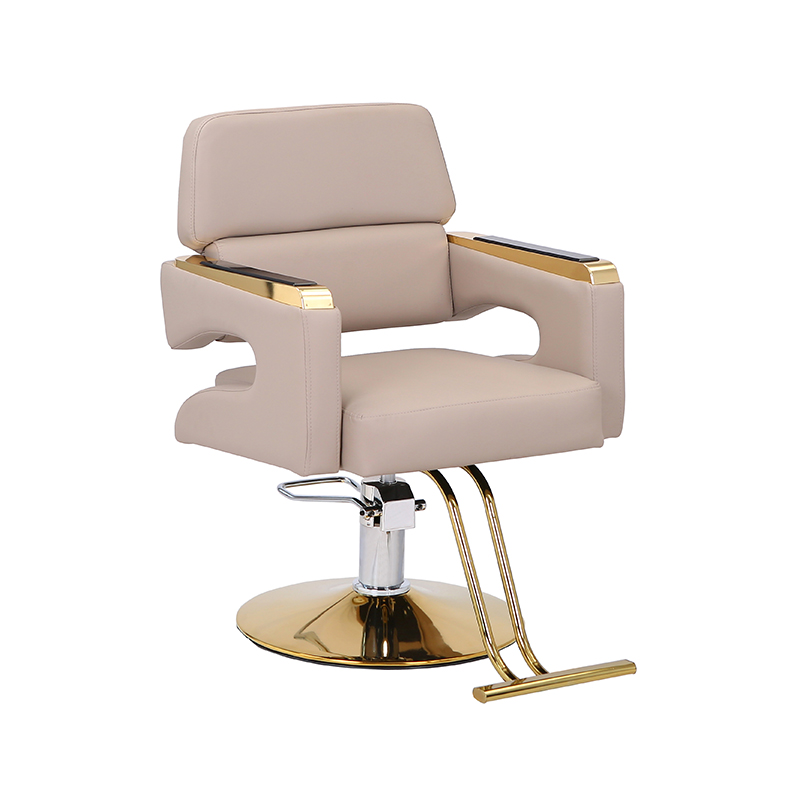 HZ88202/HZ88202BK เก้าอี้ทำผมไฮดรอลิกสีดำ/เทา