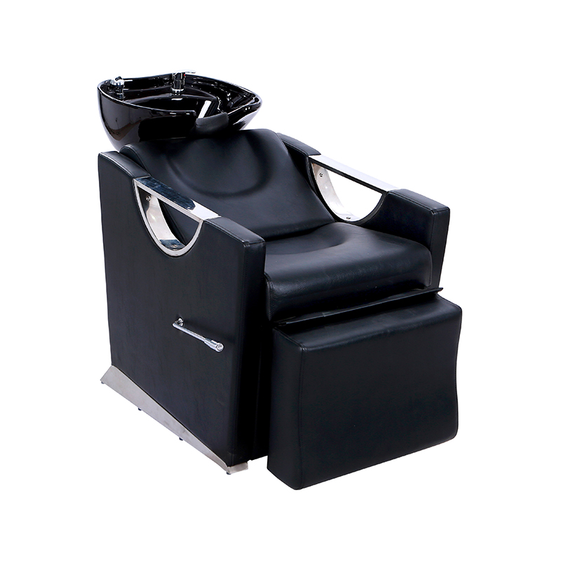 HZ9004 ชุดชามแชมพูและเก้าอี้เซรามิกปรับระดับได้